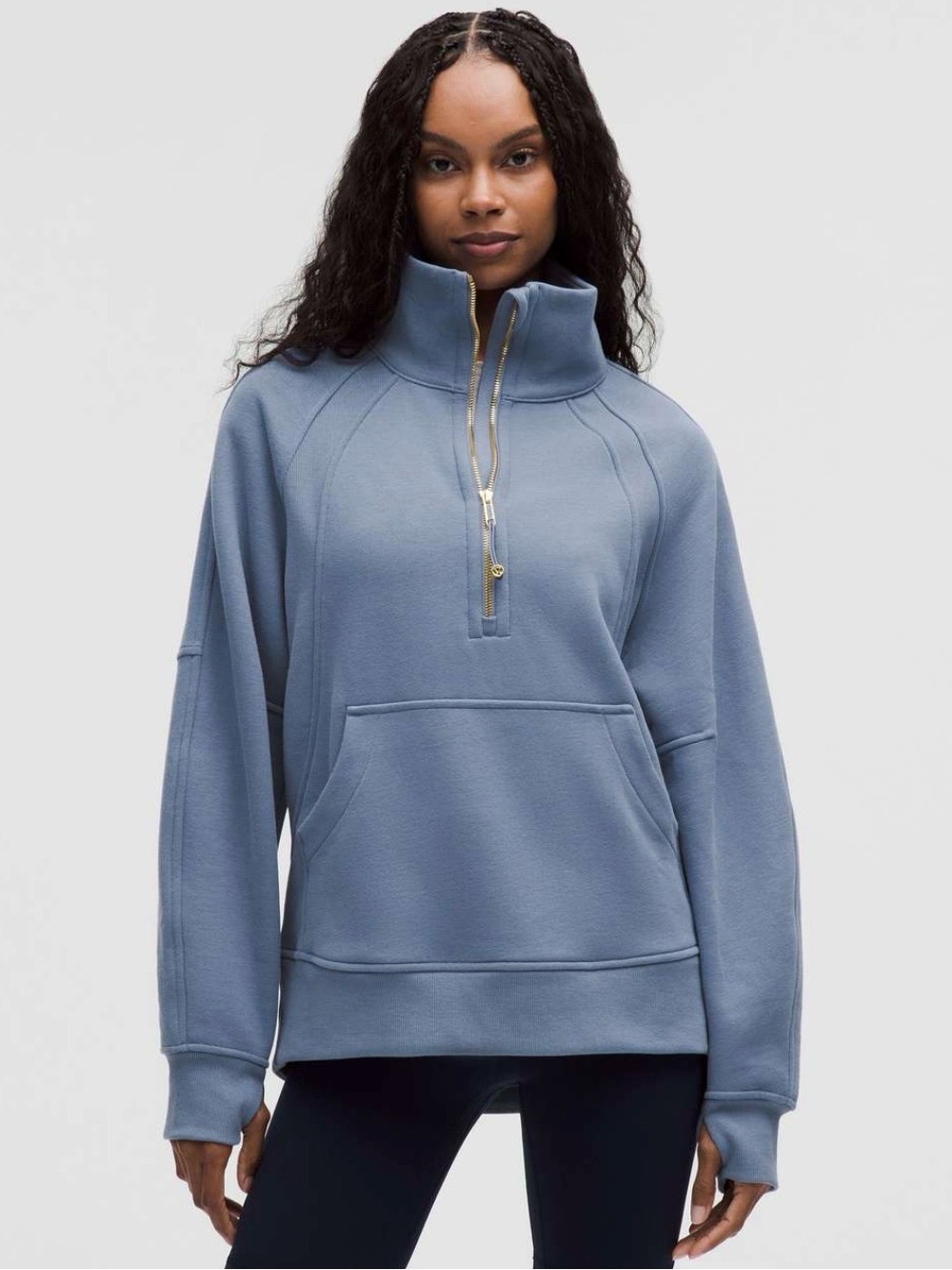 Women's Lulu Oversized Half-Zip Funnel Neck Pullover